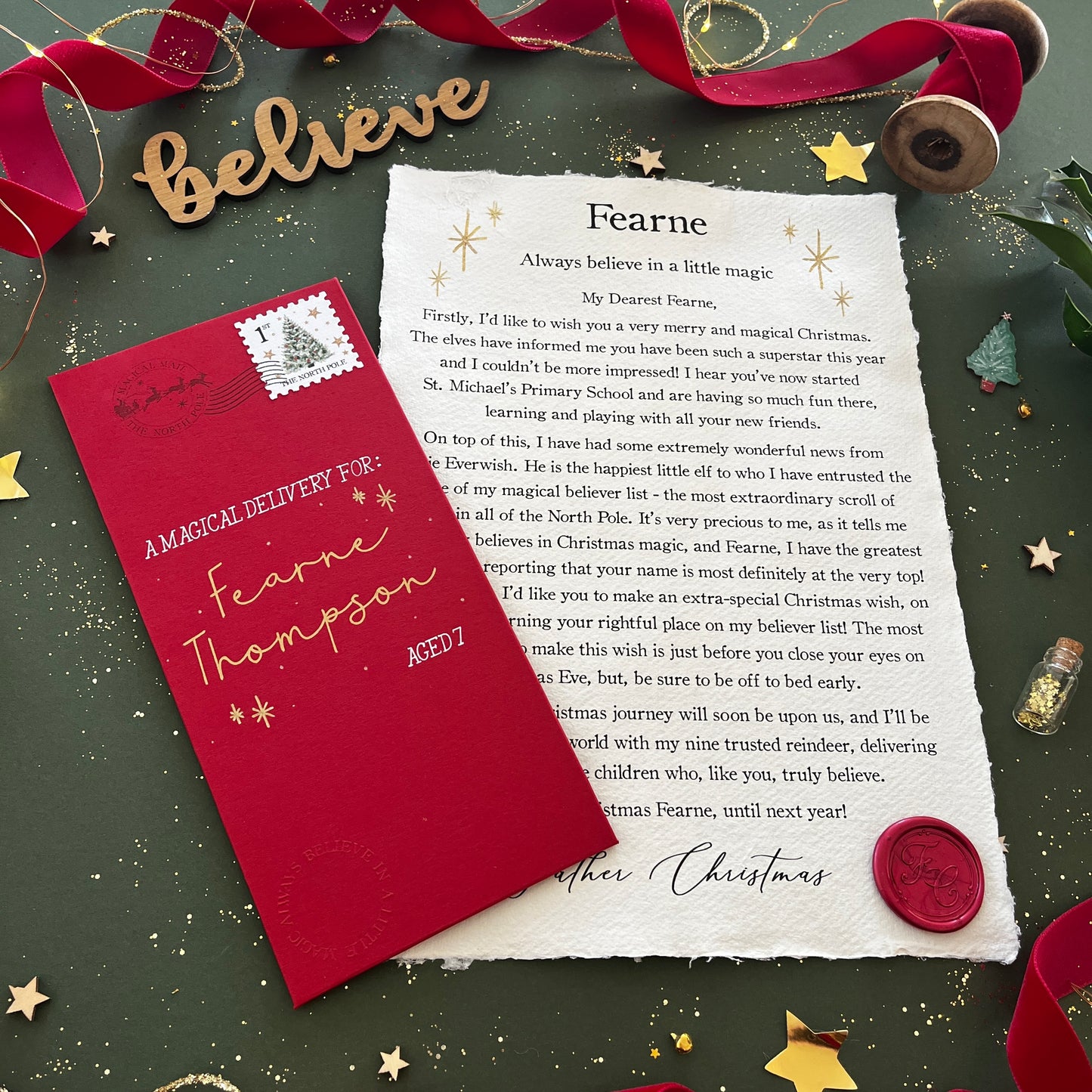 The Believe Letter from Father Christmas