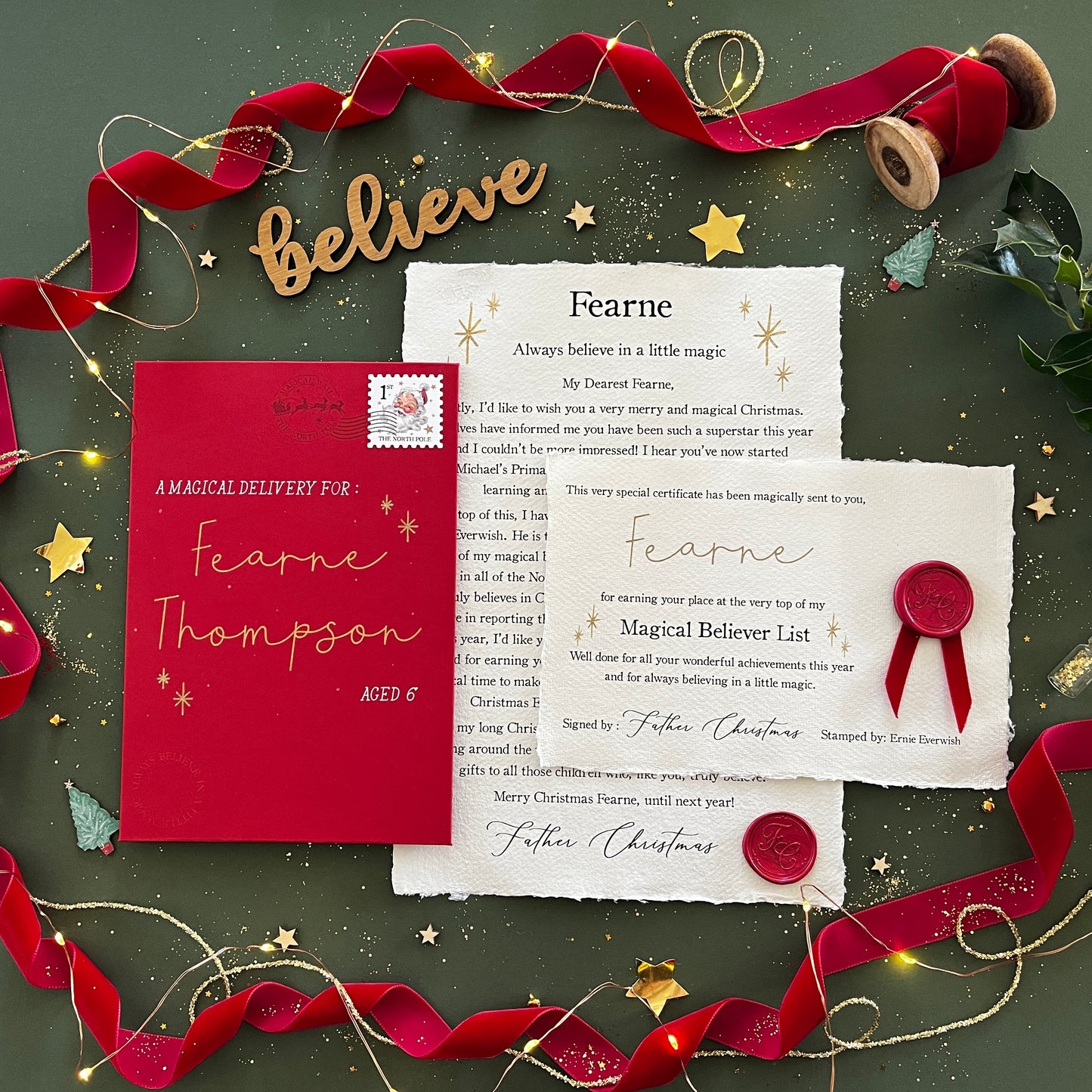 The Believe Bundle (Letter & Certificate)